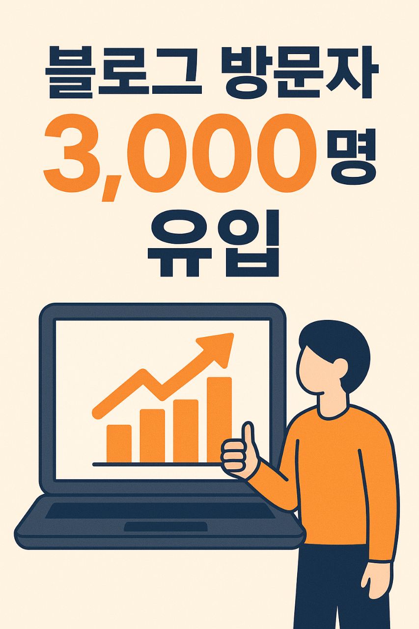 블로그 방문자 일일 3000명 유입 서비스